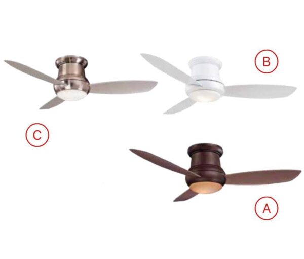 Quạt trần đèn 3 cánh kiểu dáng tân cổ điển Minka Concept
