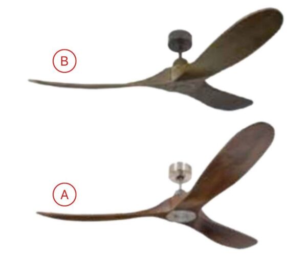 Quạt trần đèn cánh gỗ trang trí hiện đại LuxAire Slider 56''