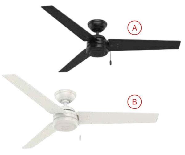 Quạt trần đèn 3 cánh trang trí hiện đại Hunter Protos