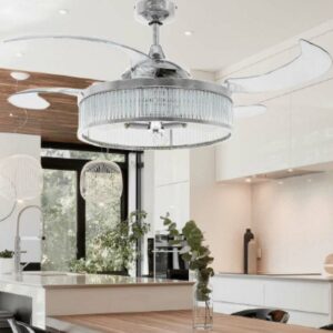 Quạt trần đèn trang trí cánh xếp sang trọng Fanaway Corbelle