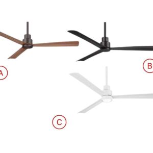 Quạt trần đèn 3 cánh sải rộng trang trí Cancun DC