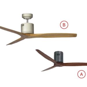 Quạt trần đèn 3 cánh trang trí hiện đại LuxAire Ritter-Solid Wood