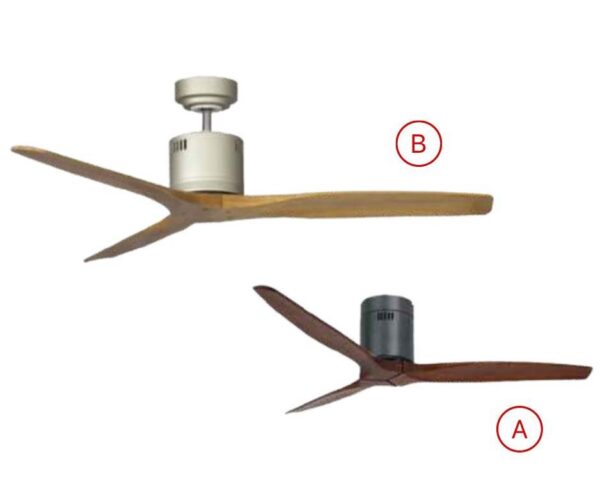 Quạt trần đèn 3 cánh trang trí hiện đại LuxAire Ritter-Solid Wood