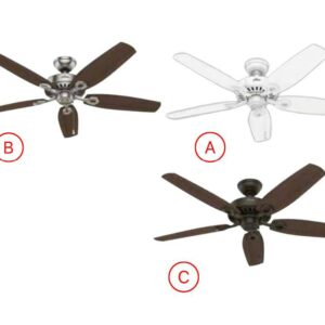 Quạt trần đèn kiểu dáng tân cổ điển Hunter Builder Elite