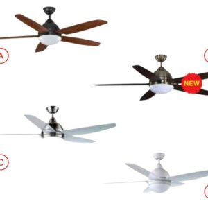 Quạt trần đèn kiểu dáng hiện đại độc đáo LuxAire Strong