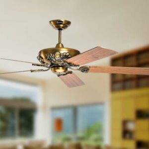 Quạt trần KIKU 3310 cánh gỗ phong cách tân cổ điển