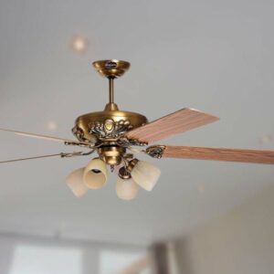 Quạt trần đèn trang trí kiểu dáng tân cổ điển KIKU 3310