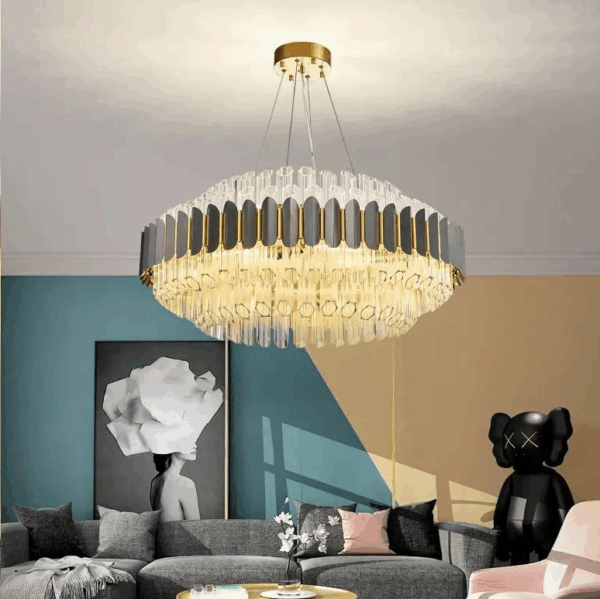 Đèn chùm pha lê cao cấp decor nhà hàng, khách sạn TH-8172