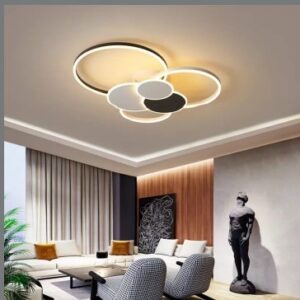 Đèn ốp trần cao cấp trang trí phòng khách, căn hộ MO-9064