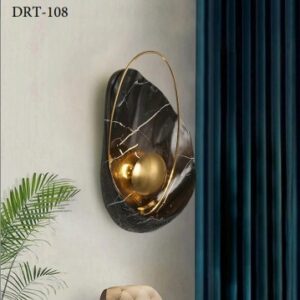 Đèn gắn tường hiện đại hình tổ chim màu đen W9903S