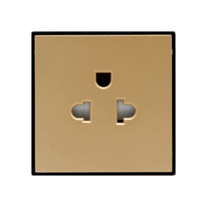 Hạt ổ cắm 3 chấu đa năng, nhôm chống xước DoBo - A90V-018