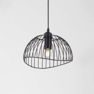 Đèn thả trang trí khung sắt lượn sóng hiện đại DY4043/1 BK