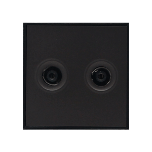 Hạt hai ổ cắm Tivi, DoBo - A90-020