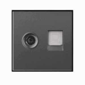 Hạt ổ cắm Tivi + ổ cắm mạng, DoBo - A90-027