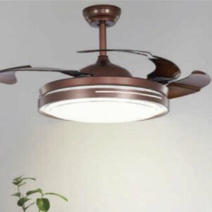 Quạt trần đèn cánh xếp trang trí hiện đại QT-2650