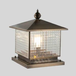 Đèn trụ cổng thuỷ tinh hiện đại DT08
