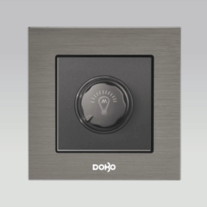 Bộ chiết áp đèn, nhôm vân xước màu xám DoBo A90X-88028