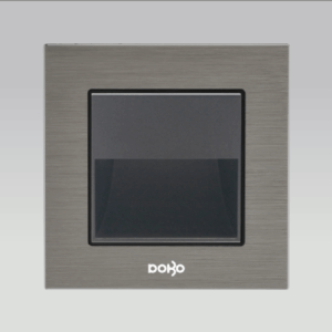 Bộ đèn soi bước chân, nhôm vân xước màu xám DoBo A90X-88038