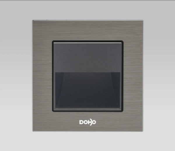 Bộ đèn soi bước chân, nhôm vân xước màu xám DoBo A90X-88038