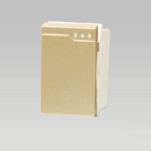 Hạt công tắc cỡ S đa chiều, nhựa PC chống cháy màu vàng DoBo - A70-88714S