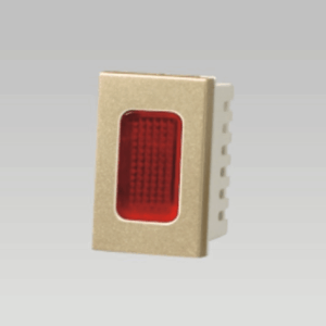 Hạt đèn báo cỡ S 0.5W, nhựa PC chống cháy màu vàng DoBo - A70-88725