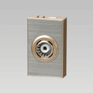 Hạt ổ cắm Tivi cỡ S, Inox 304 xước DoBo - A80-88827S