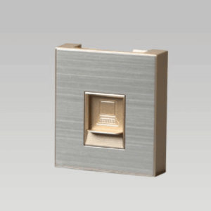 Hạt ổ cắm mạng, Inox 304 xước DoBo - A80-88829