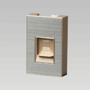 Hạt ổ cắm mạng cỡ S, Inox 304 xước DoBo - A80-88829S