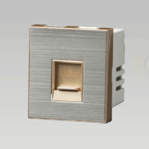 Hạt ổ cắm USB 1A, Inox 304 xước DoBo - A80-88830