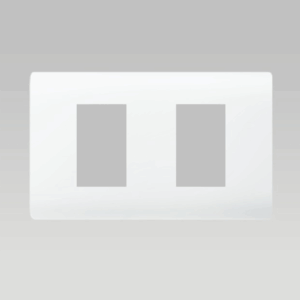 Mặt che cầu dao hai - S, nhựa chống cháy PC màu trắng A50-88522S