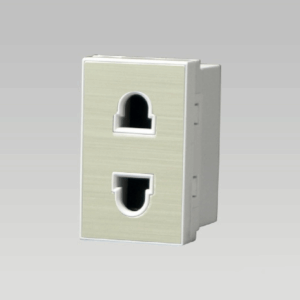 Hạt ổ cắm 2 chấu cỡ S, nhôm vân xước A60-88619S