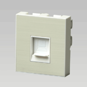 Hạt ổ cắm mạng CAT 6, nhôm vân xước DoBo A60-88629