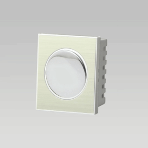 Hạt cảm ứng chạm, nhôm vân xước màu vàng nhạt DoBo A60-88634