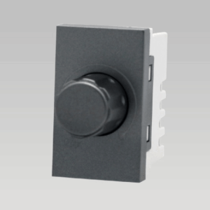 Hạt chiết áp quạt cỡ S, nhựa PC chống cháy màu xám DoBo - A66x-88632S