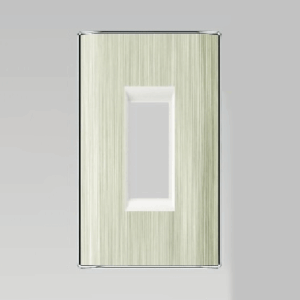 Mặt che cầu dao 1 tép, nhôm vân xước an toàn DoBo DZ60-01