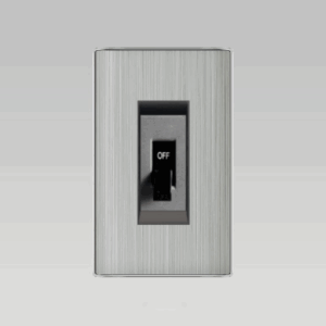 Mặt che cầu dao an toàn nhôm vân xước DoBo - DZ66-S