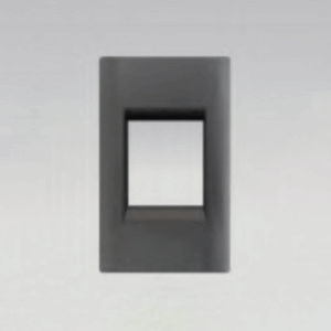 Mặt Aptomat 2 tép, nhựa PC chống cháy màu xám DoBo - DZ66x-02