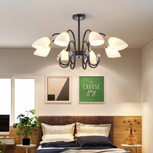 Đèn chùm thả chao thuỷ tinh hiện đại độc đáo TTK11T8