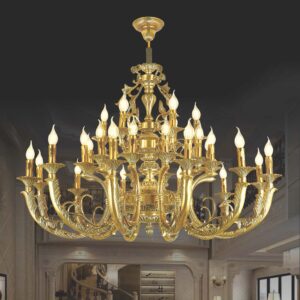 Đèn chùm đồng cổ điển CĐ 1020/12+12+6