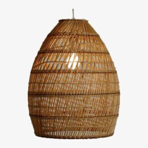 Đèn thả mây tre đan nghệ thuật trang trí bàn ăn, phòng khách MT 11