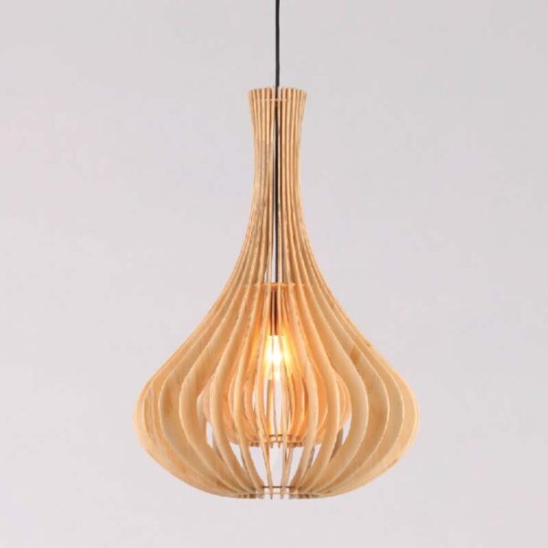 Đèn thả gỗ hình hồ lô trang trí phòng ngủ VN 9590