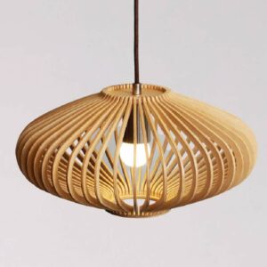 Đèn thả gỗ lồng đèn dẹp hiện đại trang trí nhà hàng, khách sạn VN 9501