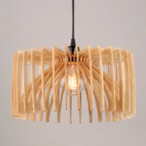 Đèn thả gỗ kiểu dáng độc đáo trang trí nhà hàng, khách sạn VN 9525