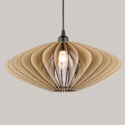 Đèn gỗ thả trần trang trí nhà hàng, quán cafe VN 9591