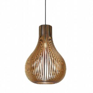 Đèn gỗ thả trần nghệ thuật trang trí bàn ăn VN 9561