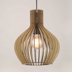 Đèn gỗ thả trần nghệ thuật trang trí bàn ăn VN 90015