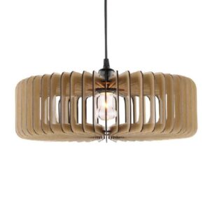 Đèn gỗ thả trần nghệ thuật trang trí nhà hàn, quán cafe VN 9841