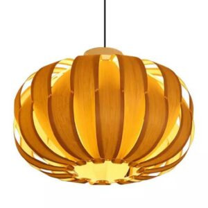 Đèn gỗ thả trần nghệ thuật trang trí phòng khách VN 9536