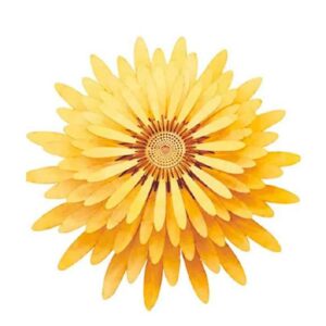 Đèn gỗ thả trần hoa cúc nở trang trí nhà hàng, khách sạn DG025