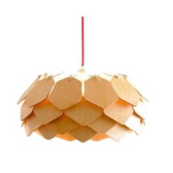Đèn gỗ thả trần hoa nở trang trí nhà hàng, khách sạn DG027